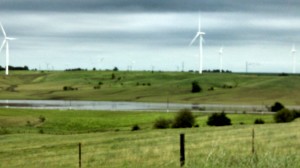 Flooding southwest of Adair along White Pole Rd at Afton Road. 